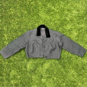 Vintage 50s Cropped Velvet Collar Jacket